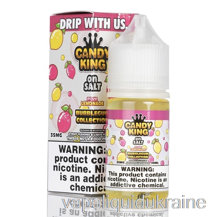 Vape Ukraine Pink Lemonade Bubblegum Collection - Candy King On Salt - 30mL 50mg